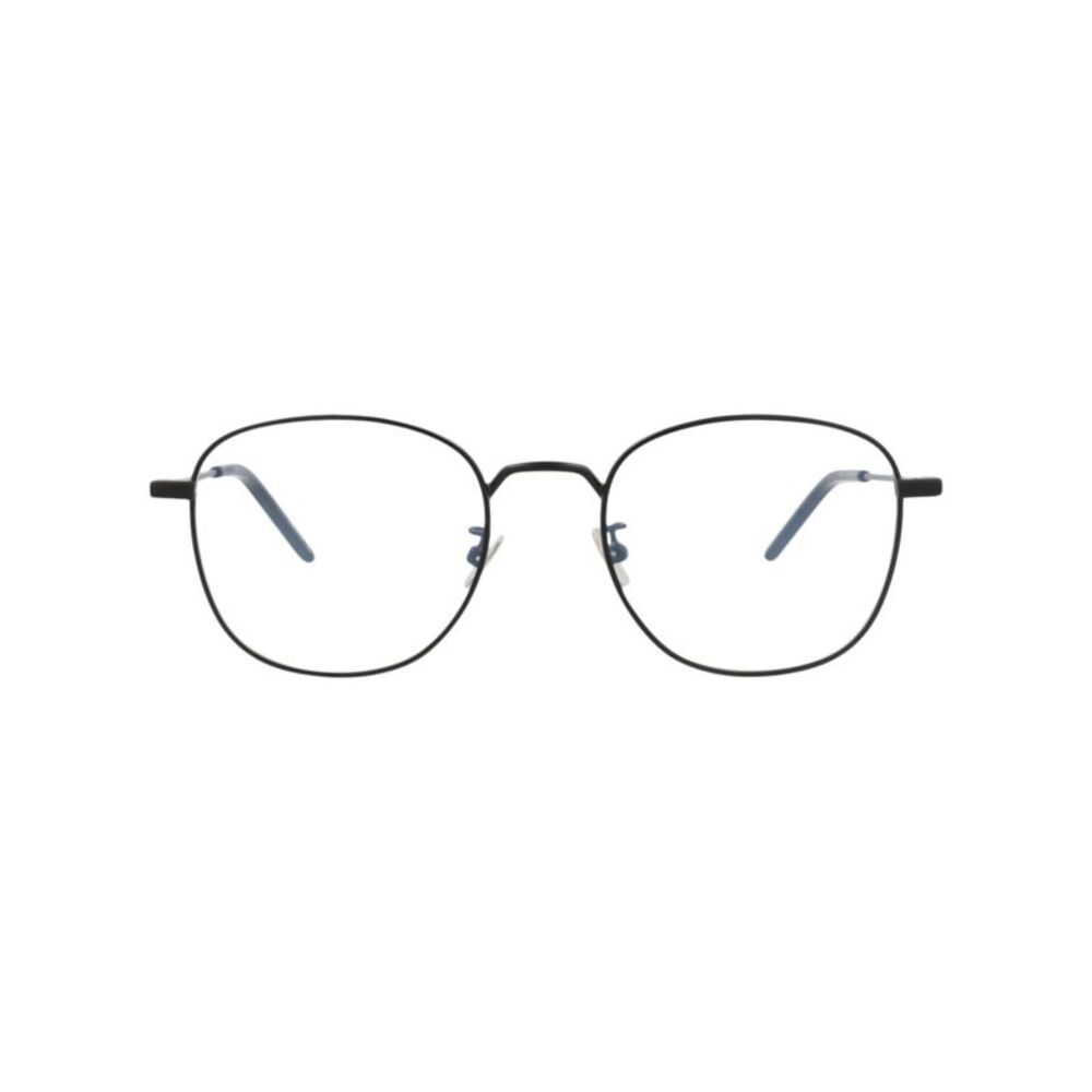 Saint Laurent Round-Frame Metal Optical Frames Black Unisex-Adult
